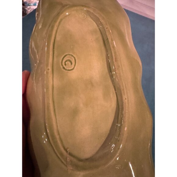 🌱🥕 Vintage Ceramic Veggie Plates – Radish (Treasure Craft) & Pea Pod Dish - Picture 15 of 16